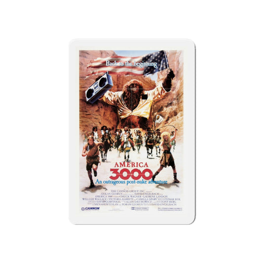 AMERICA 3000 1986 Movie Poster - Die-Cut Magnet-6 × 6"-The Sticker Space