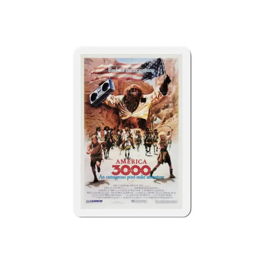 America 3000 1986 Movie Poster Refrigerator Magnet 2 Inch - The Sticker Space