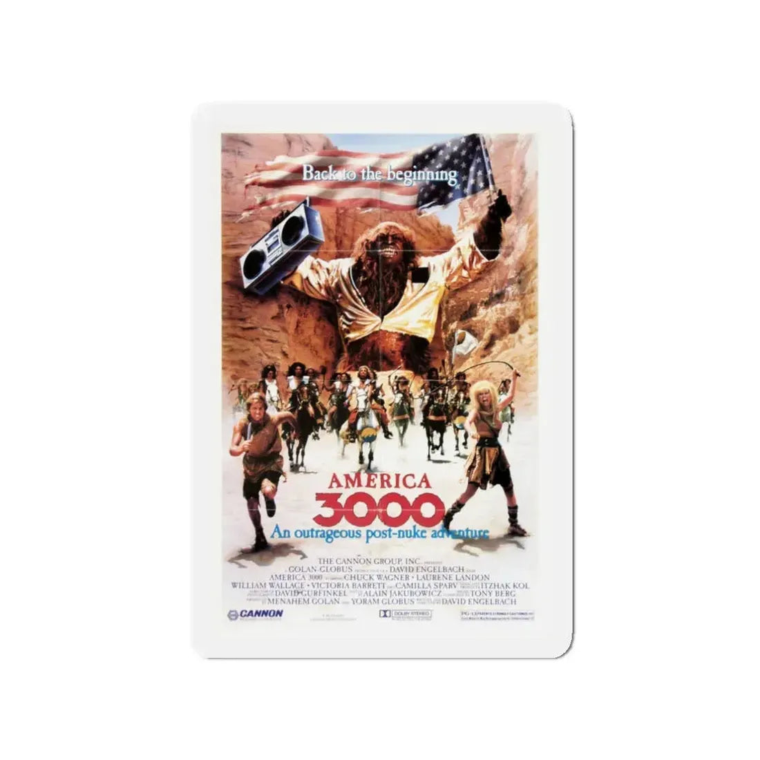 AMERICA 3000 1986 Movie Poster - Refrigerator Magnet 3 Inch - The Sticker Space