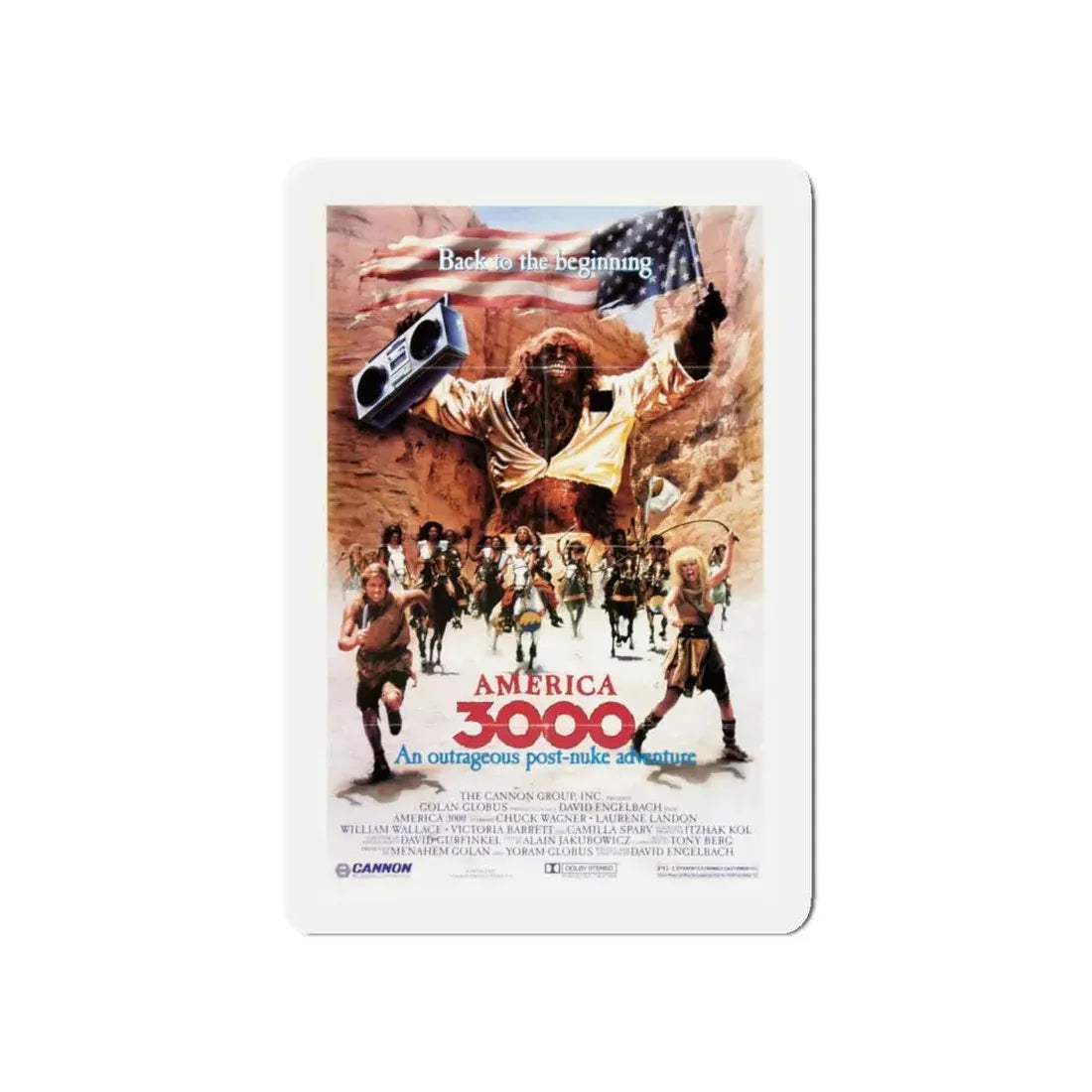 AMERICA 3000 1986 Movie Poster - Refrigerator Magnet 5 Inch - The Sticker Space