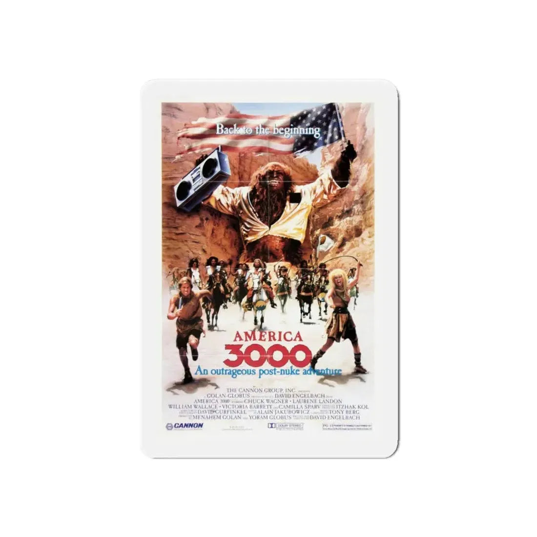 AMERICA 3000 1986 Movie Poster - Refrigerator Magnet 6 Inch - The Sticker Space