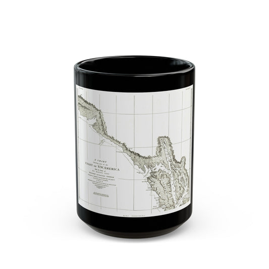 America - NorthWest Coast (1898) (Map) Black Coffee Mug-15oz-The Sticker Space