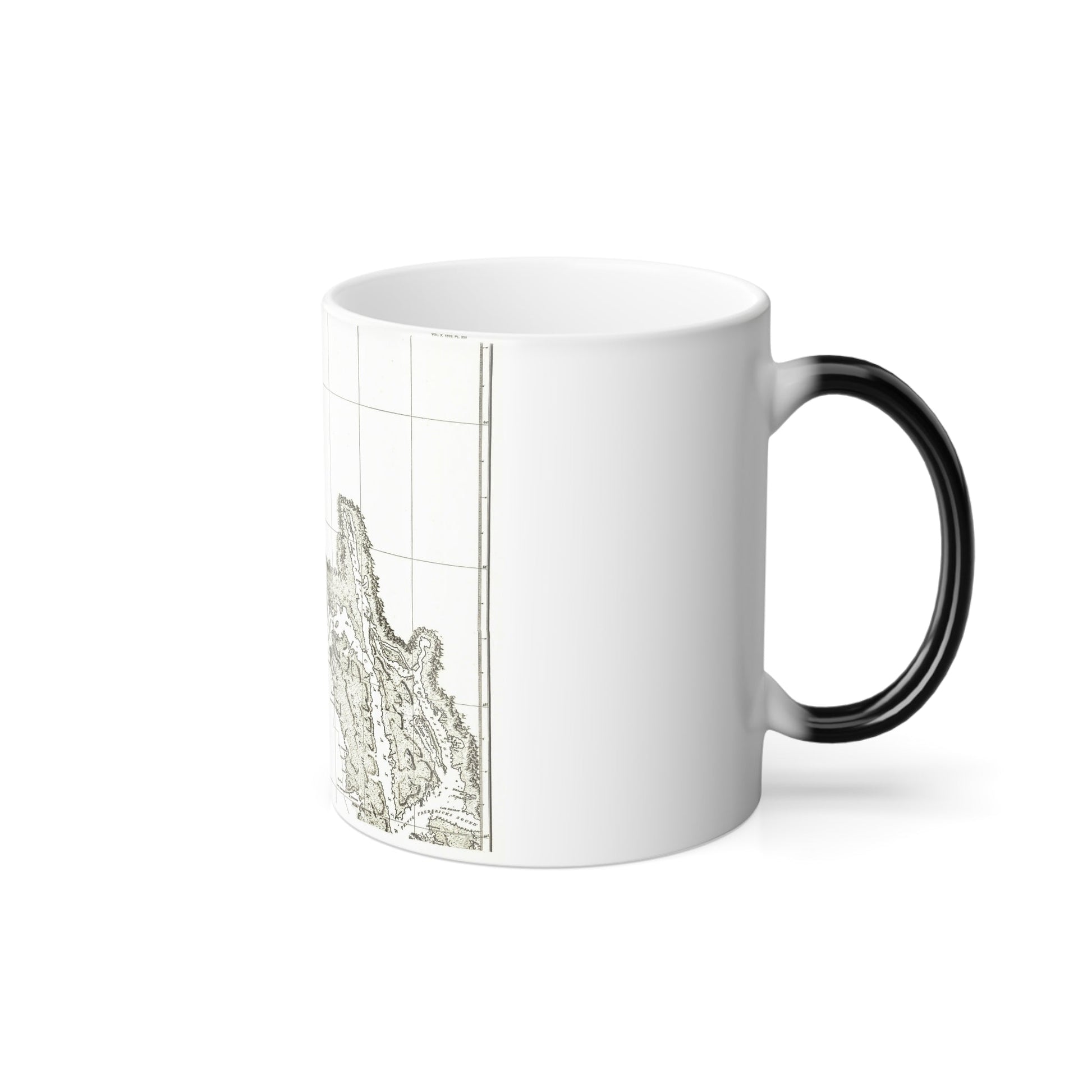 America - NorthWest Coast (1898) (Map) Color Changing Mug 11oz-11oz-The Sticker Space