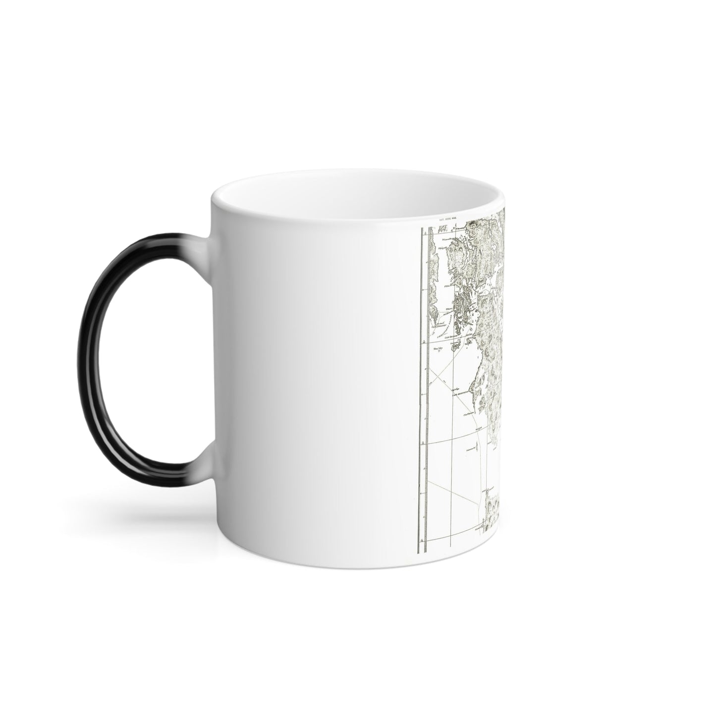 America - NorthWest Coast (1899) (Map) Color Changing Mug 11oz-11oz-The Sticker Space