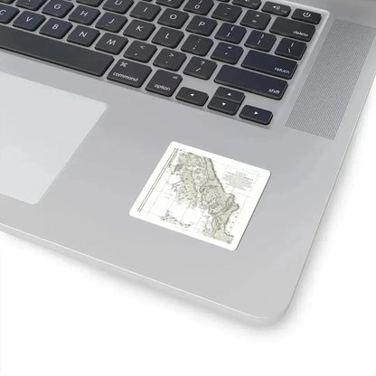 America - NorthWest Coast (1899) (Map) STICKER Vinyl Kiss-Cut Decal - The Sticker Space