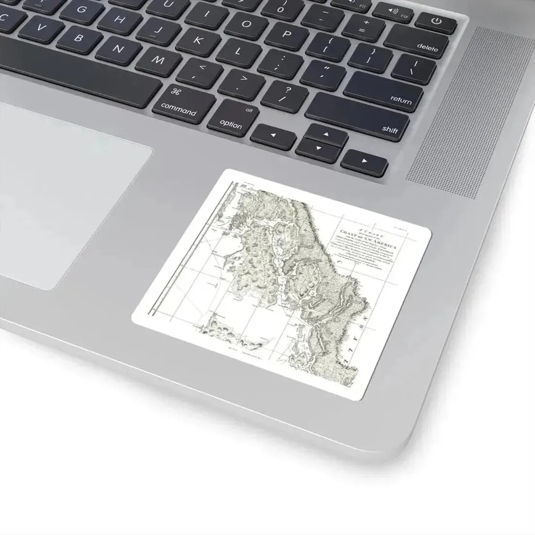 America - NorthWest Coast (1899) (Map) STICKER Vinyl Kiss-Cut Decal - The Sticker Space