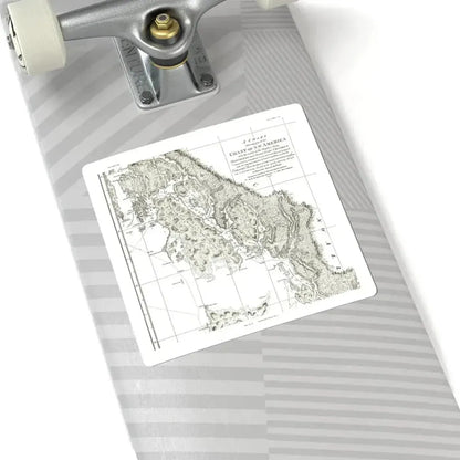 America - NorthWest Coast (1899) (Map) STICKER Vinyl Kiss-Cut Decal - The Sticker Space