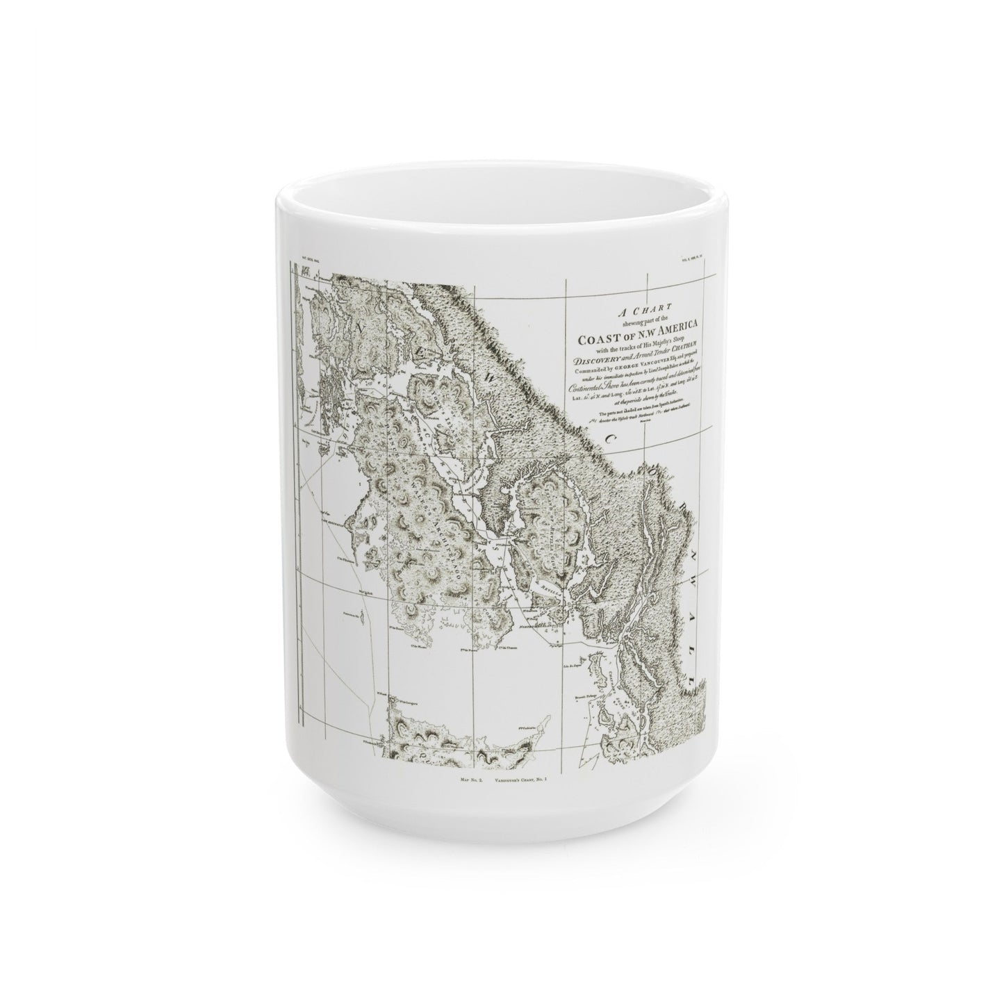 America - NorthWest Coast (1899) (Map) White Coffee Mug-15oz-The Sticker Space