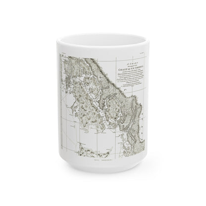 America - NorthWest Coast (1899) (Map) White Coffee Mug-15oz-The Sticker Space