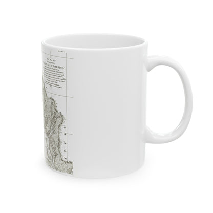 America - NorthWest Coast (1899) (Map) White Coffee Mug-The Sticker Space