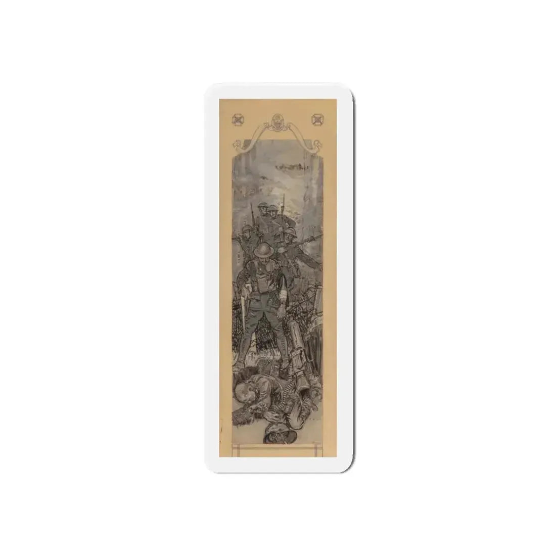 America's Greatest Battle, Collier's magazine story illustration, March 22, 1919 (Magazine Illustration) Refrigerator Magnet 6 Inch - The Sticker Space