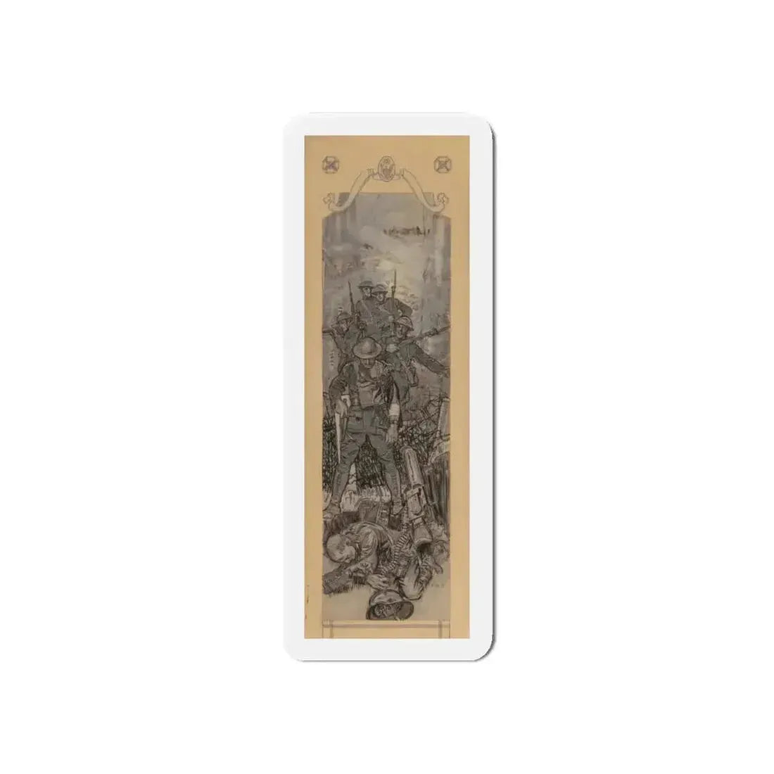 America's Greatest Battle, Collier's magazine story illustration, March 22, 1919 (Magazine Illustration) Refrigerator Magnet - The Sticker Space