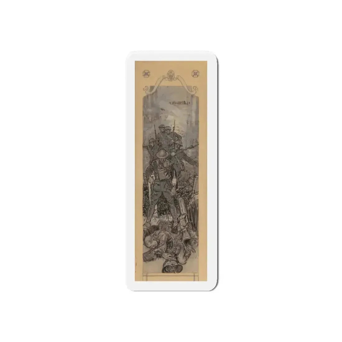 America's Greatest Battle, Collier's magazine story illustration, March 22, 1919 (Magazine Illustration) Refrigerator Magnet - The Sticker Space