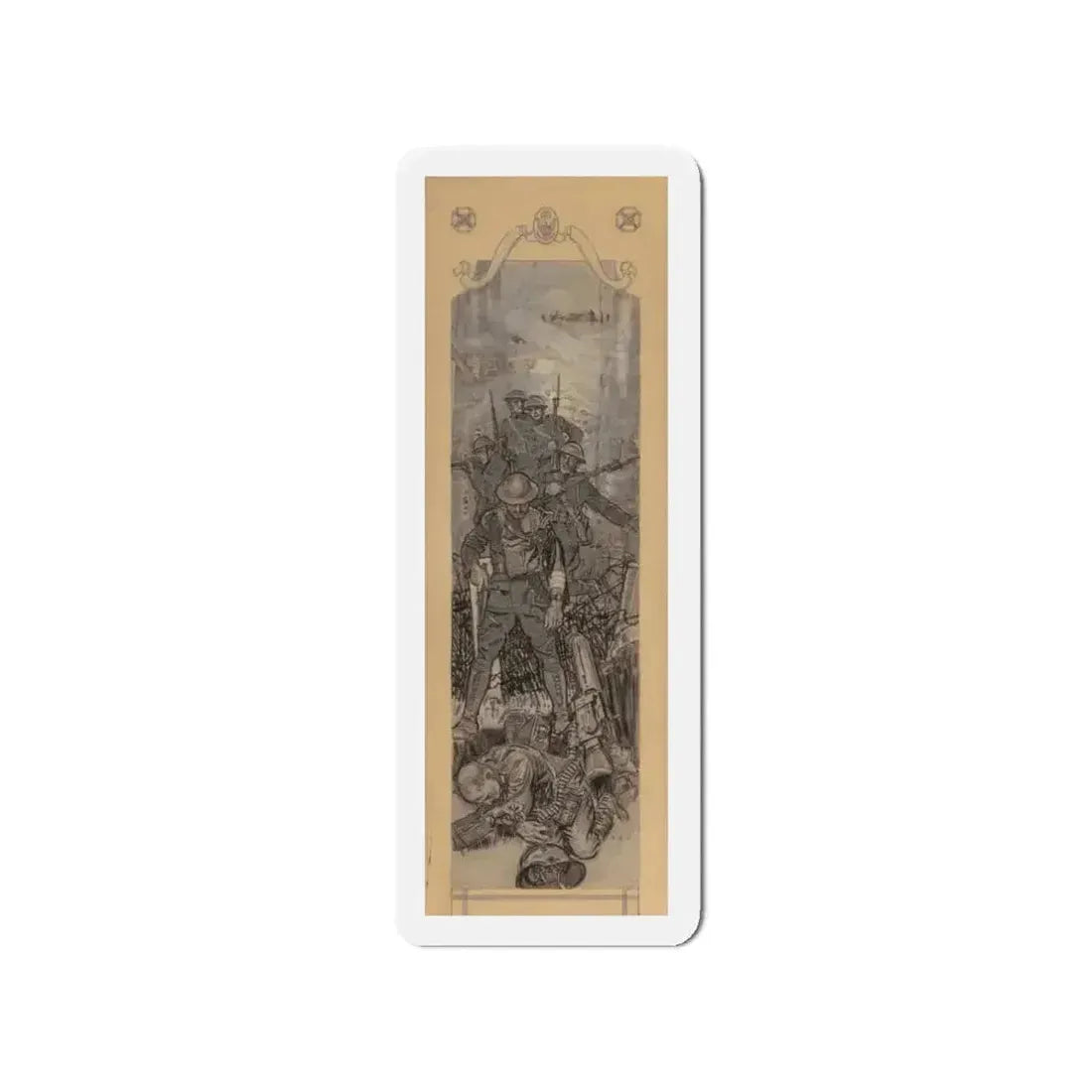 America's Greatest Battle, Collier's magazine story illustration, March 22, 1919 (Magazine Illustration) Refrigerator Magnet - The Sticker Space