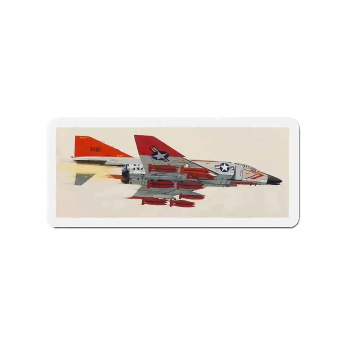 America's Hottest Jet, Popular Science magazine cover, May 1962 (Magazine Illustration) Refrigerator Magnet - The Sticker Space