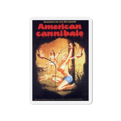 AMERICAN CANNIBALE (AKA SNUFF) 1975 Movie Poster - Refrigerator Magnet 4 Inch - The Sticker Space