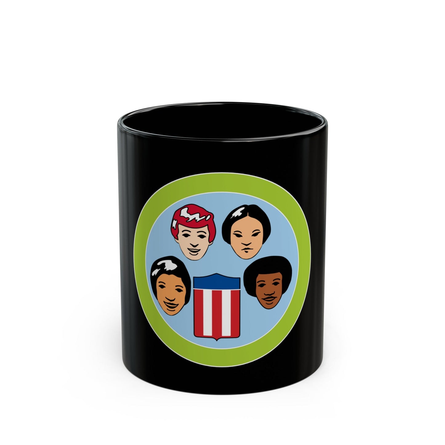 American Cultures (Boy Scout Merit Badge) Black Coffee Mug-11oz-The Sticker Space