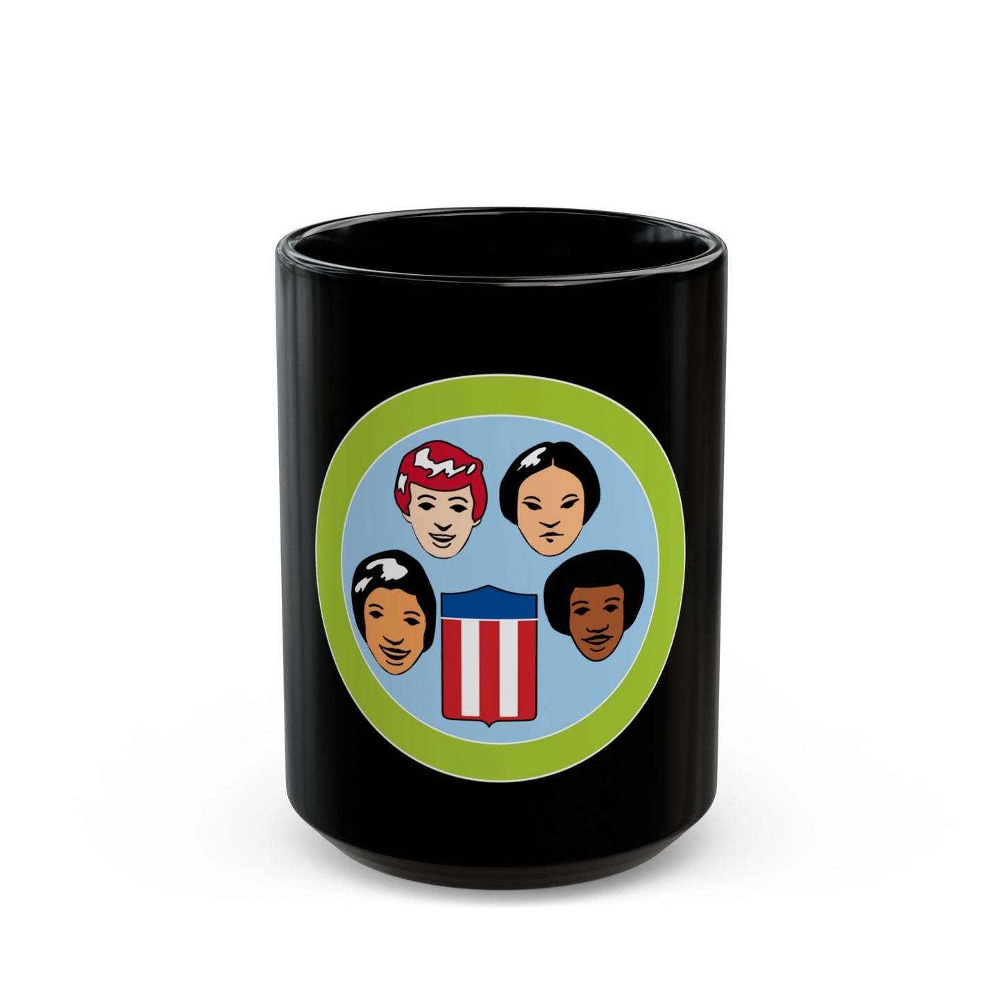 American Cultures (Boy Scout Merit Badge) Black Coffee Mug-15oz-The Sticker Space