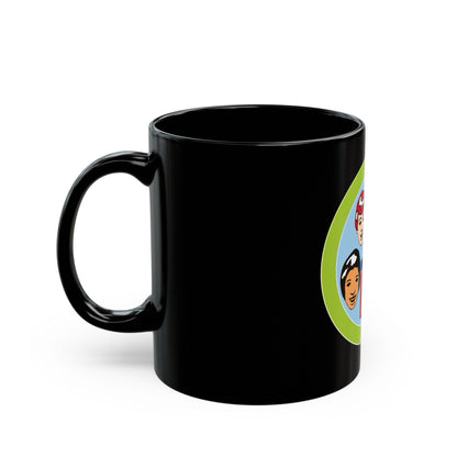 American Cultures (Boy Scout Merit Badge) Black Coffee Mug-The Sticker Space