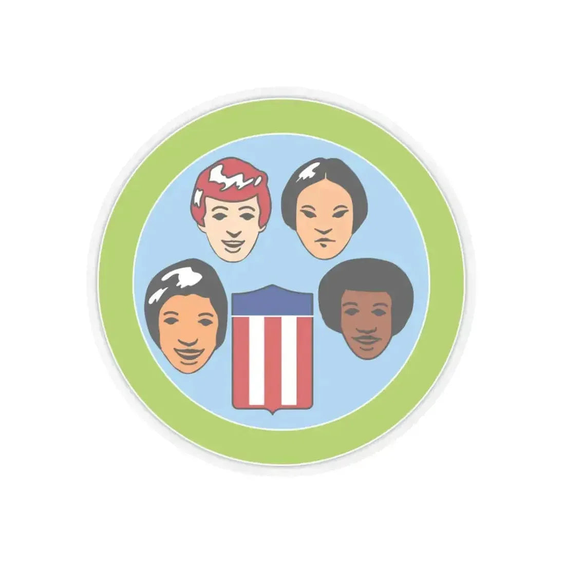 American Cultures (Boy Scout Merit Badge) STICKER Vinyl Kiss-Cut Decal 3 Inch Transparent - The Sticker Space