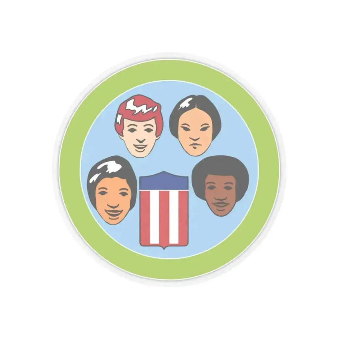 American Cultures (Boy Scout Merit Badge) STICKER Vinyl Kiss-Cut Decal 4 Inch Transparent - The Sticker Space