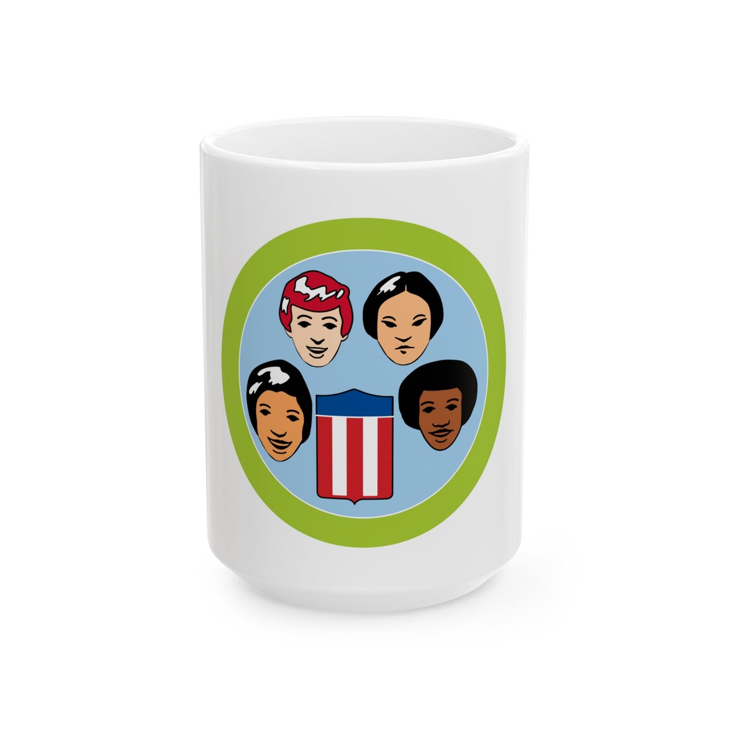 American Cultures (Boy Scout Merit Badge) White Coffee Mug-15oz-The Sticker Space