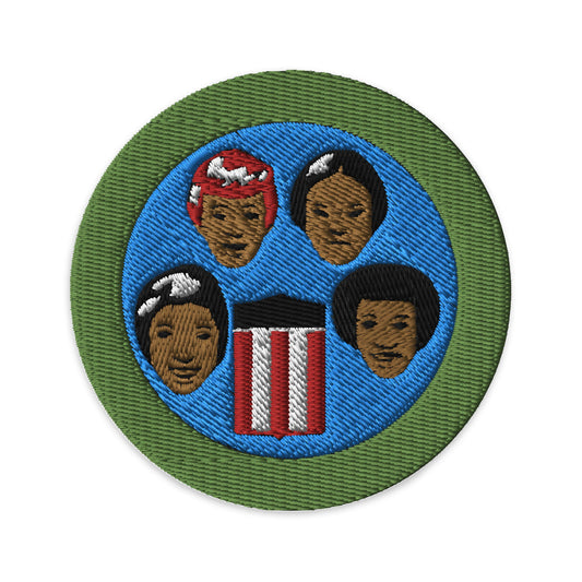 American Cultures (Boy Scouts Merit Badge) Embroidered Patch-Black-The Sticker Space