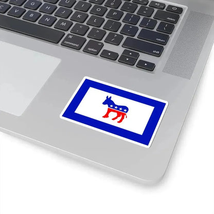American Democratic Flag (United States) STICKER Vinyl Kiss-Cut Decal - The Sticker Space
