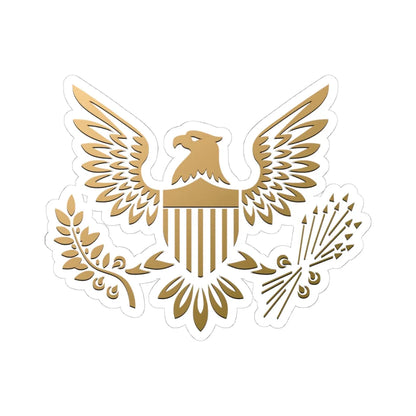 American eagle icon (United States) (Coat of Arms) STICKER Vinyl Kiss-Cut Decal 4 Inch White - The Sticker Space