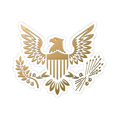 American eagle icon (United States) (Coat of Arms) STICKER Vinyl Kiss-Cut Decal 6 Inch White - The Sticker Space