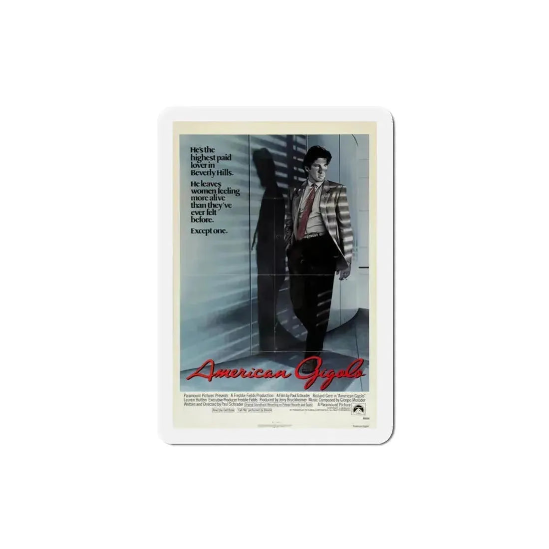American Gigolo 1980 Movie Poster Refrigerator Magnet 3 Inch - The Sticker Space