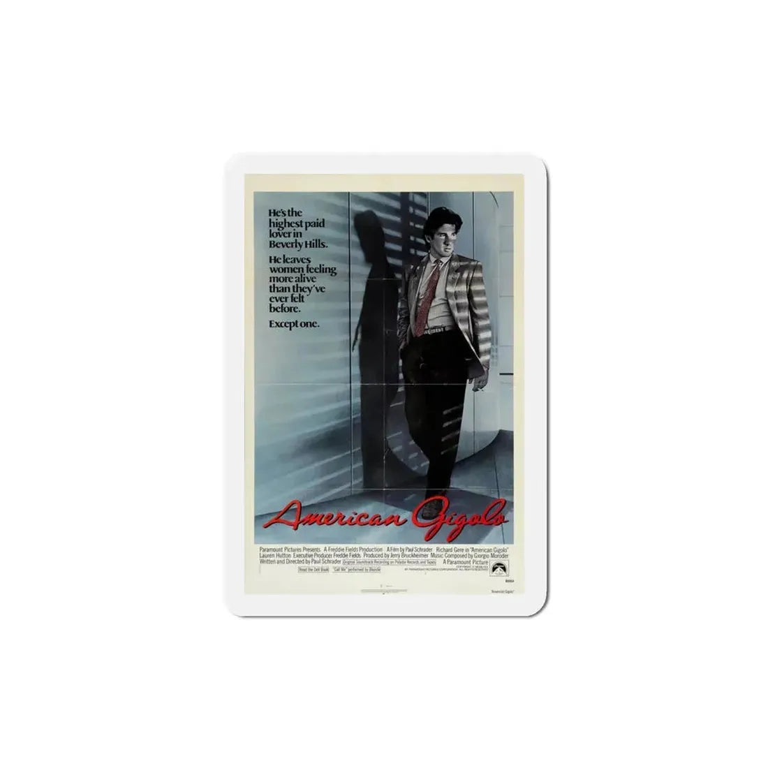American Gigolo 1980 Movie Poster Refrigerator Magnet 4 Inch - The Sticker Space