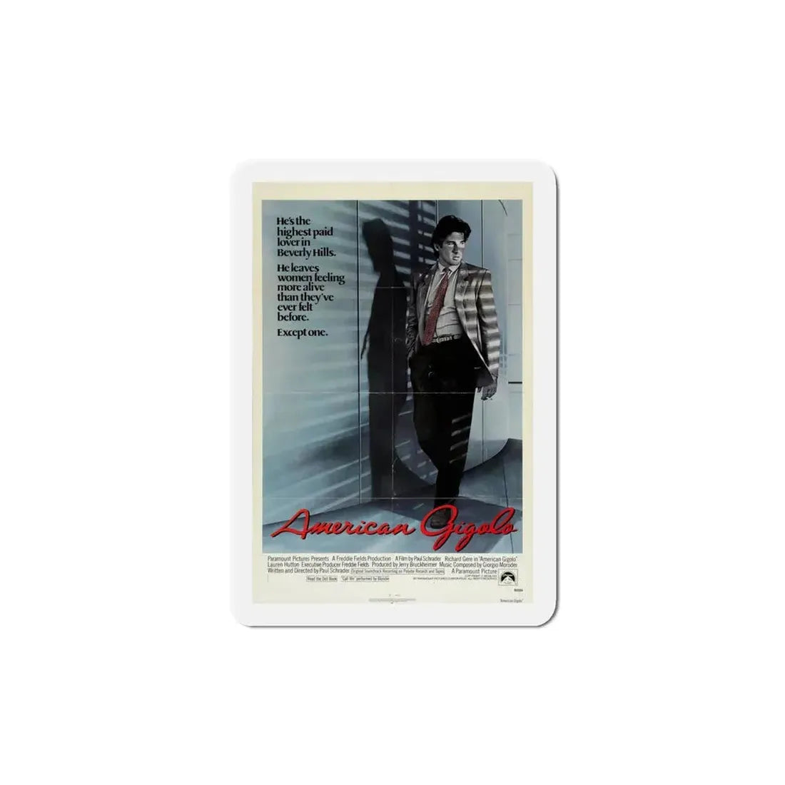 American Gigolo 1980 Movie Poster Refrigerator Magnet 5 Inch - The Sticker Space