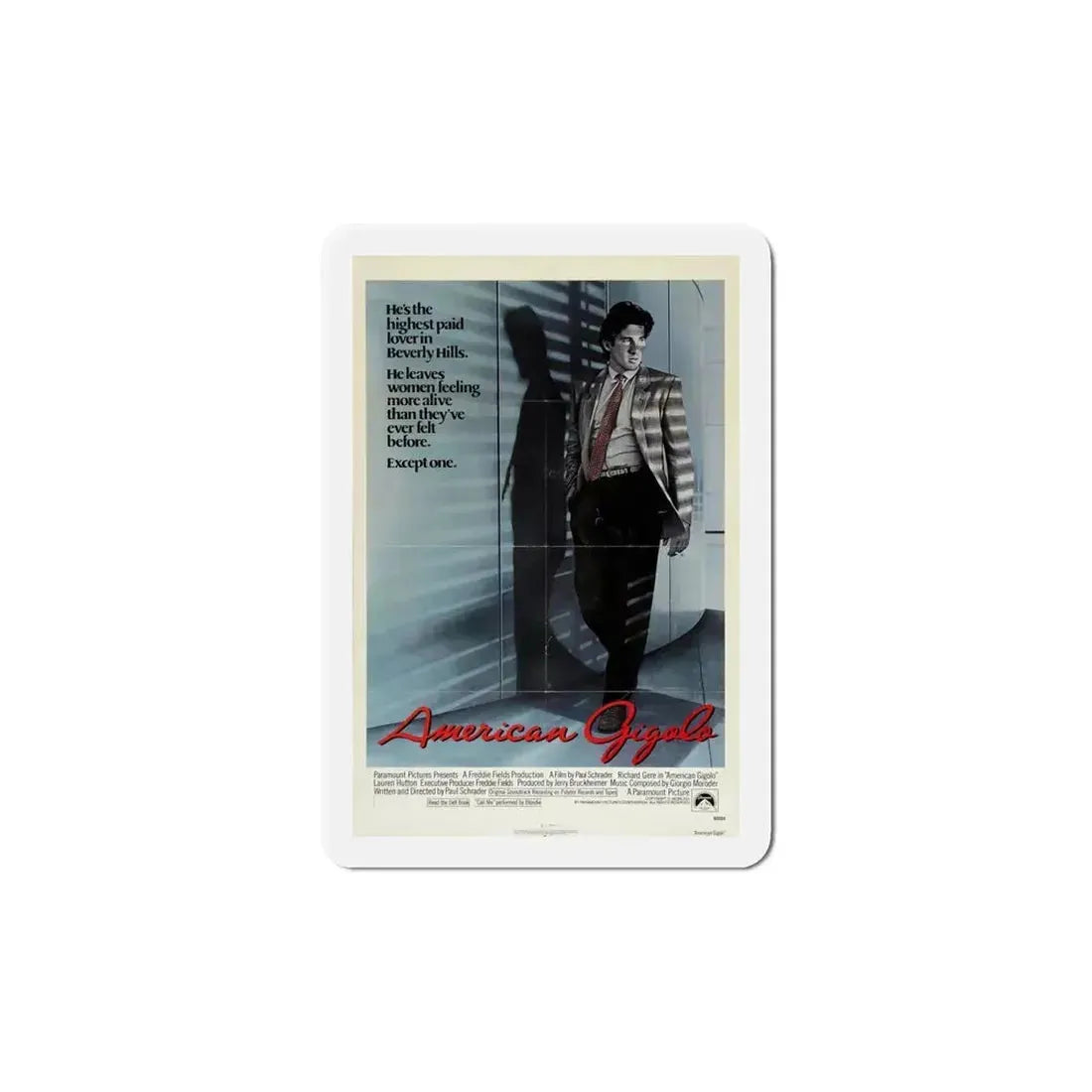 American Gigolo 1980 Movie Poster Refrigerator Magnet 6 Inch - The Sticker Space