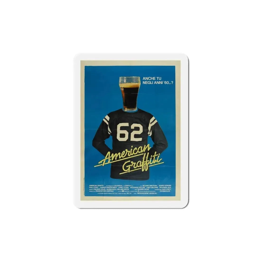 American Graffiti 1973 3 Movie Poster Refrigerator Magnet 5 Inch - The Sticker Space