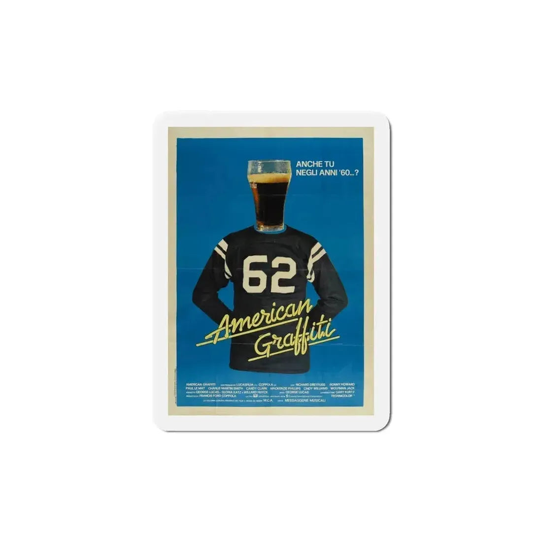 American Graffiti 1973 3 Movie Poster Refrigerator Magnet 6 Inch - The Sticker Space
