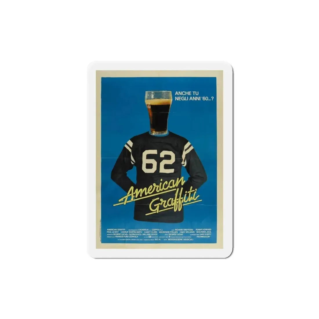 American Graffiti 1973 3 Movie Poster Refrigerator Magnet - The Sticker Space