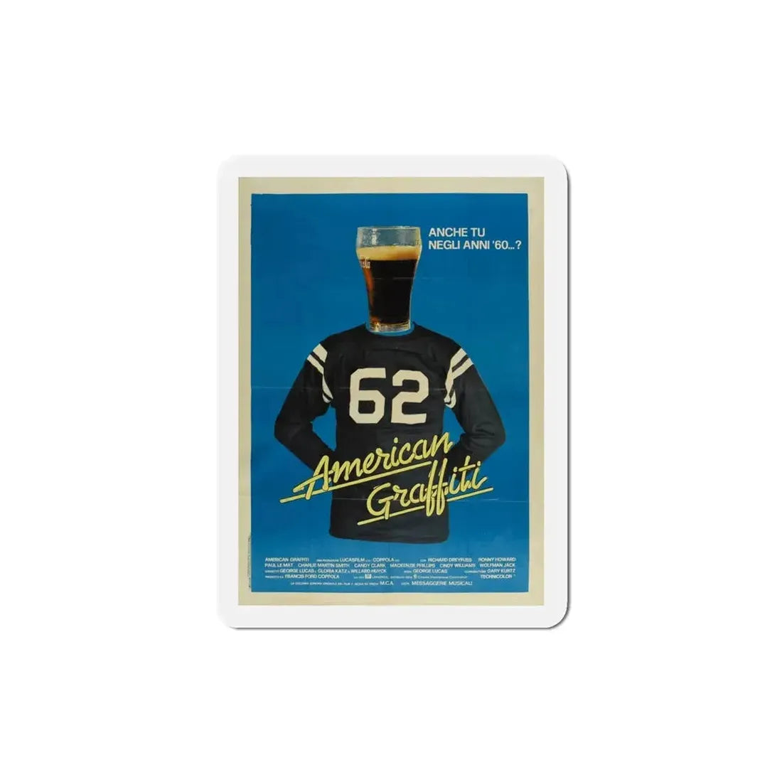 American Graffiti 1973 3 Movie Poster Refrigerator Magnet - The Sticker Space