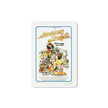 American Graffiti 1973 Movie Poster Refrigerator Magnet - The Sticker Space