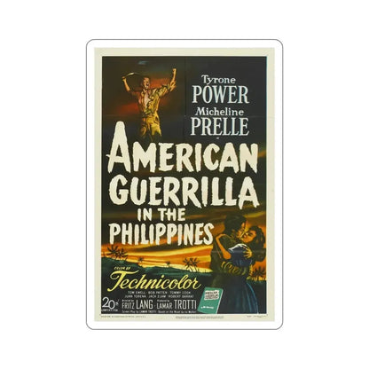 American Guerrilla in Philippines 1950 Movie Poster STICKER Vinyl Die-Cut Decal - The Sticker Space