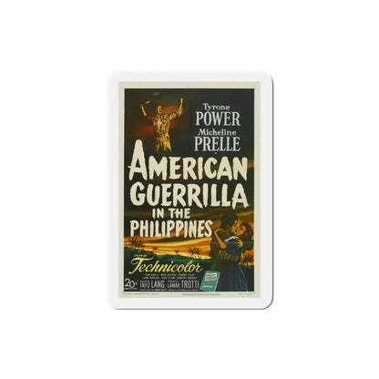 American Guerrilla in the Philippines 1950 Movie Poster Refrigerator Magnet 3 Inch - The Sticker Space