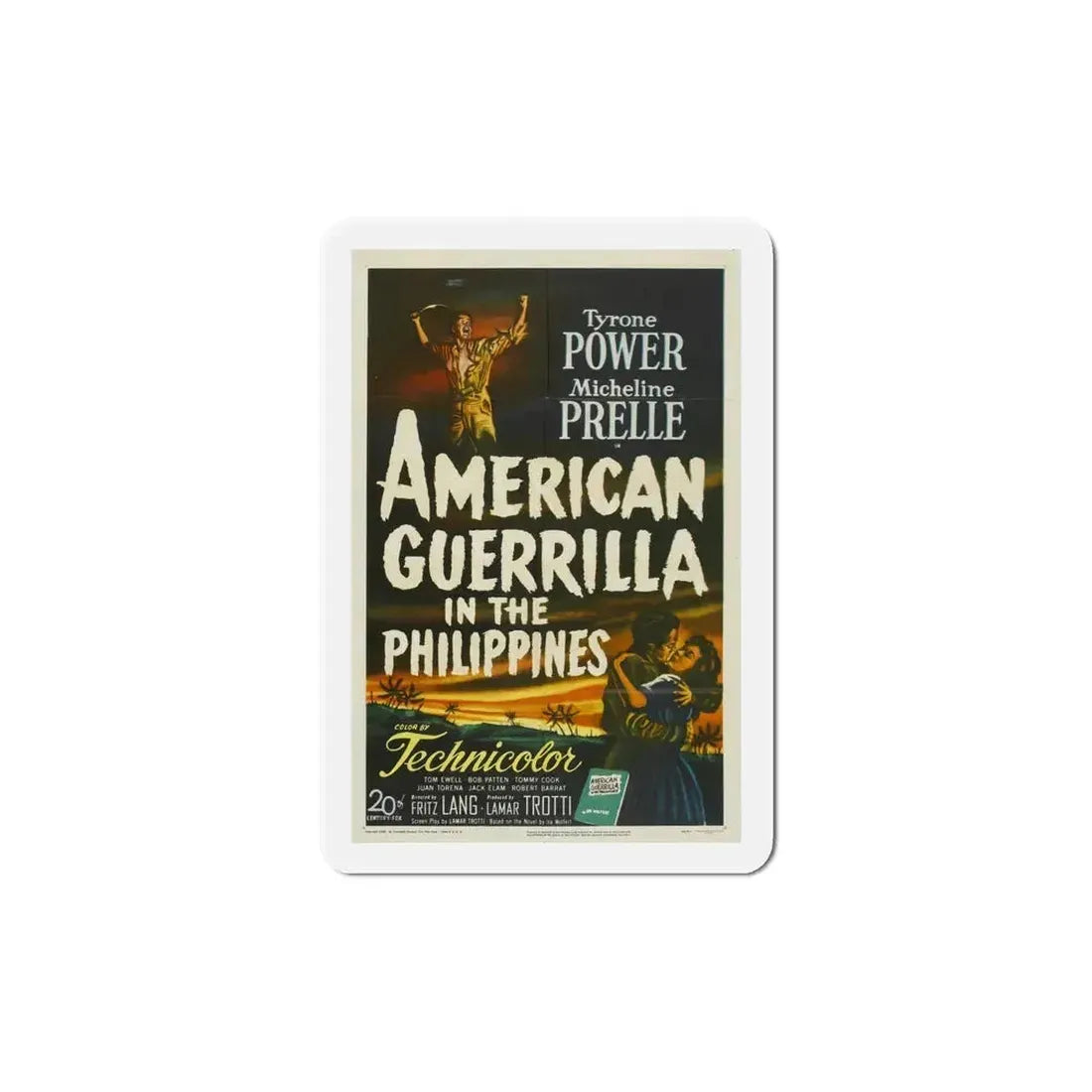American Guerrilla in the Philippines 1950 Movie Poster Refrigerator Magnet 6 Inch - The Sticker Space
