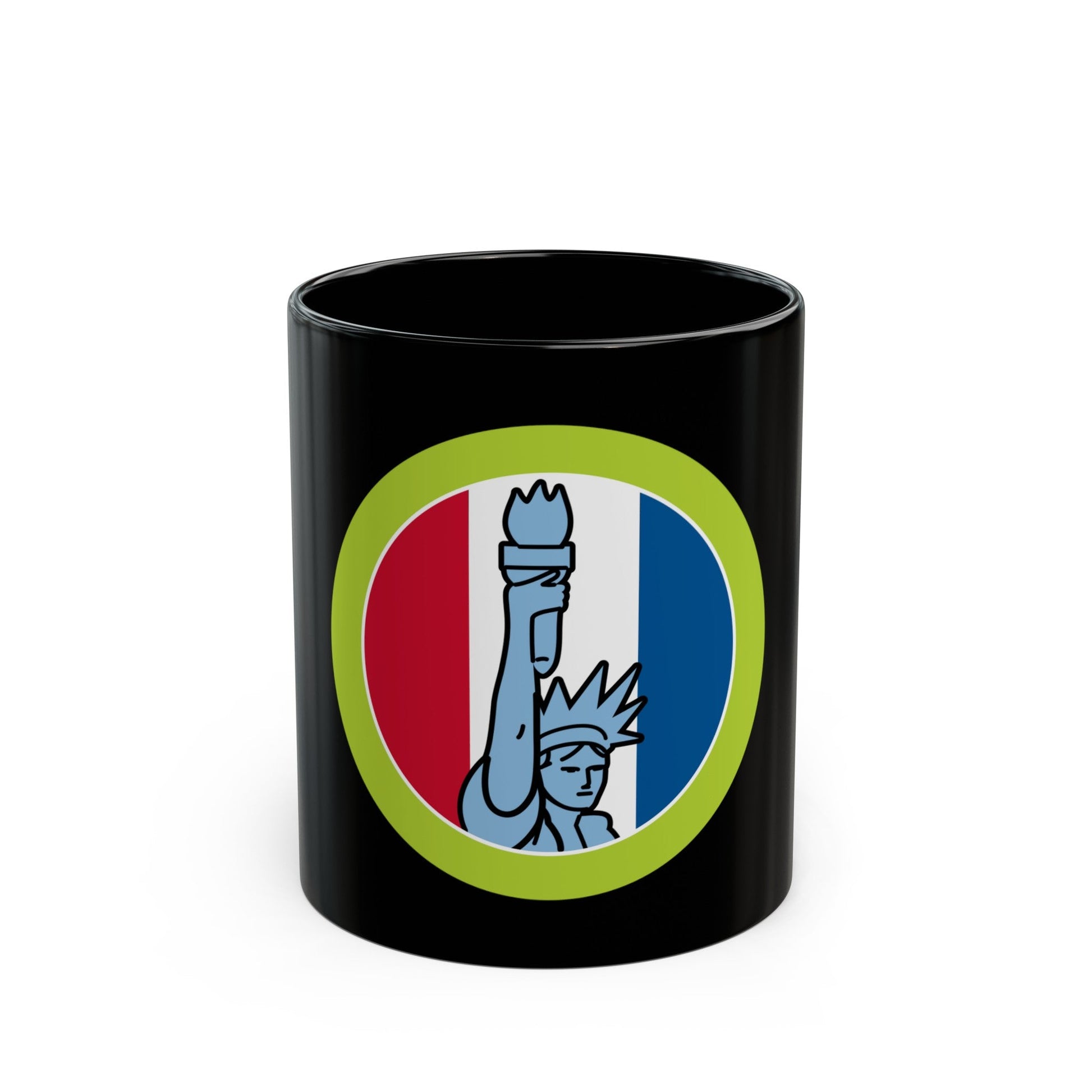 American Heritage (Boy Scout Merit Badge) Black Coffee Mug-11oz-The Sticker Space