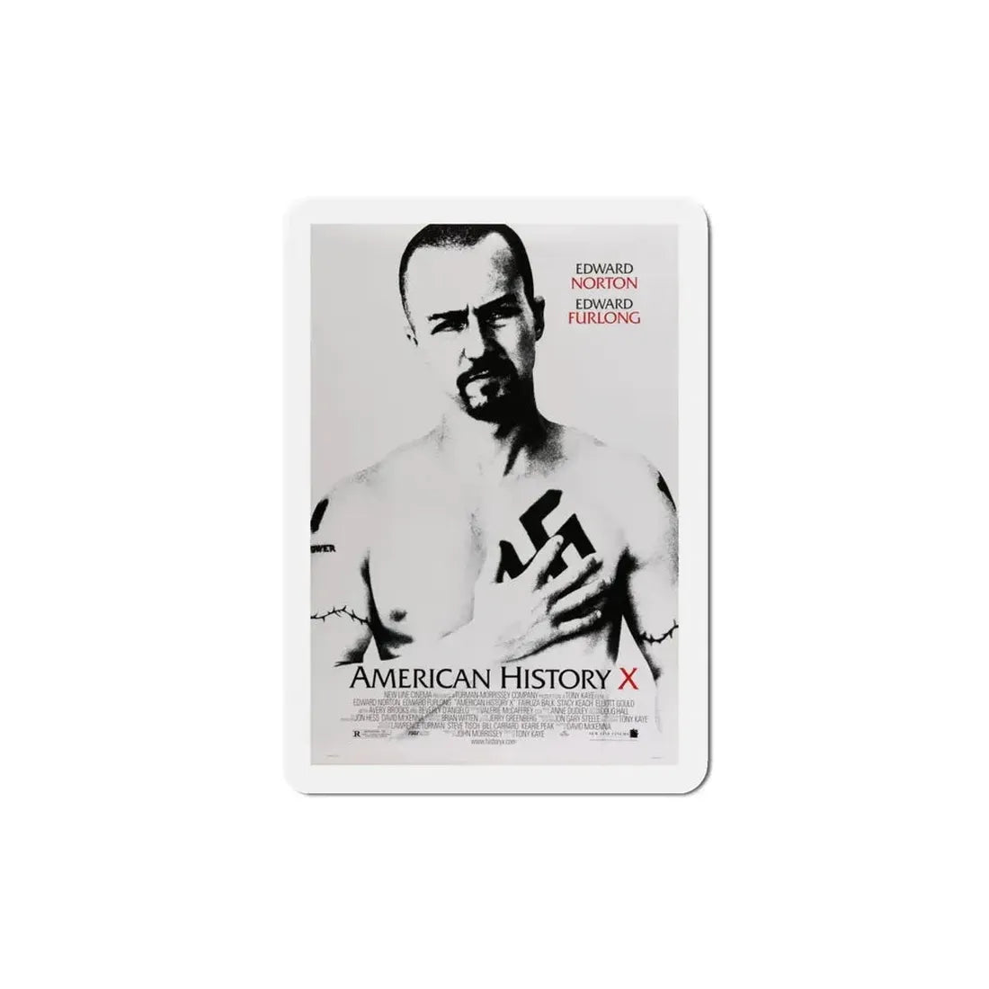 American History X 1998 Movie Poster Refrigerator Magnet - The Sticker Space