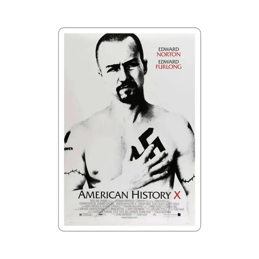 American History X 1998 Movie Poster STICKER Vinyl Die-Cut Decal 6 Inch - The Sticker Space
