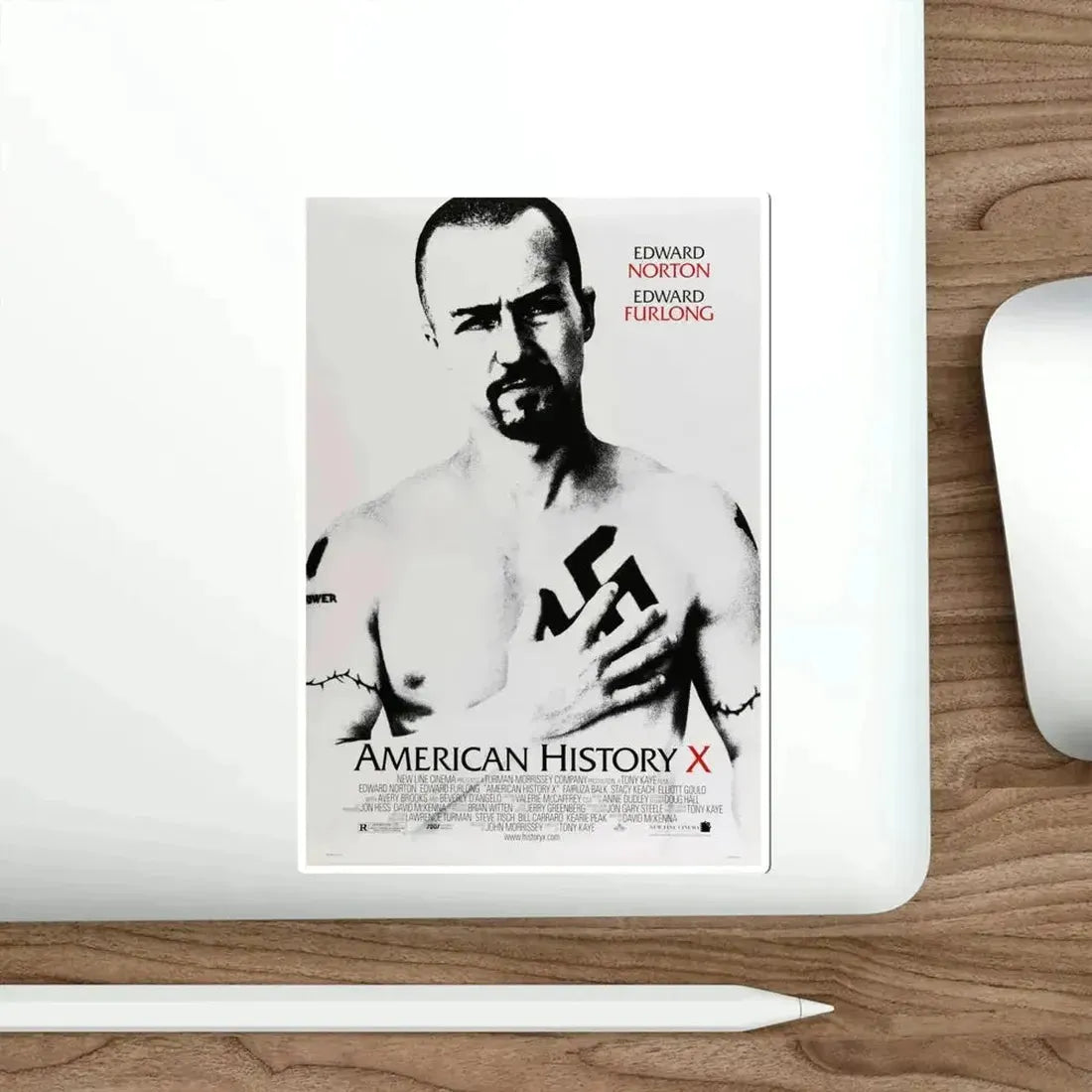 American History X 1998 Movie Poster STICKER Vinyl Die-Cut Decal - The Sticker Space