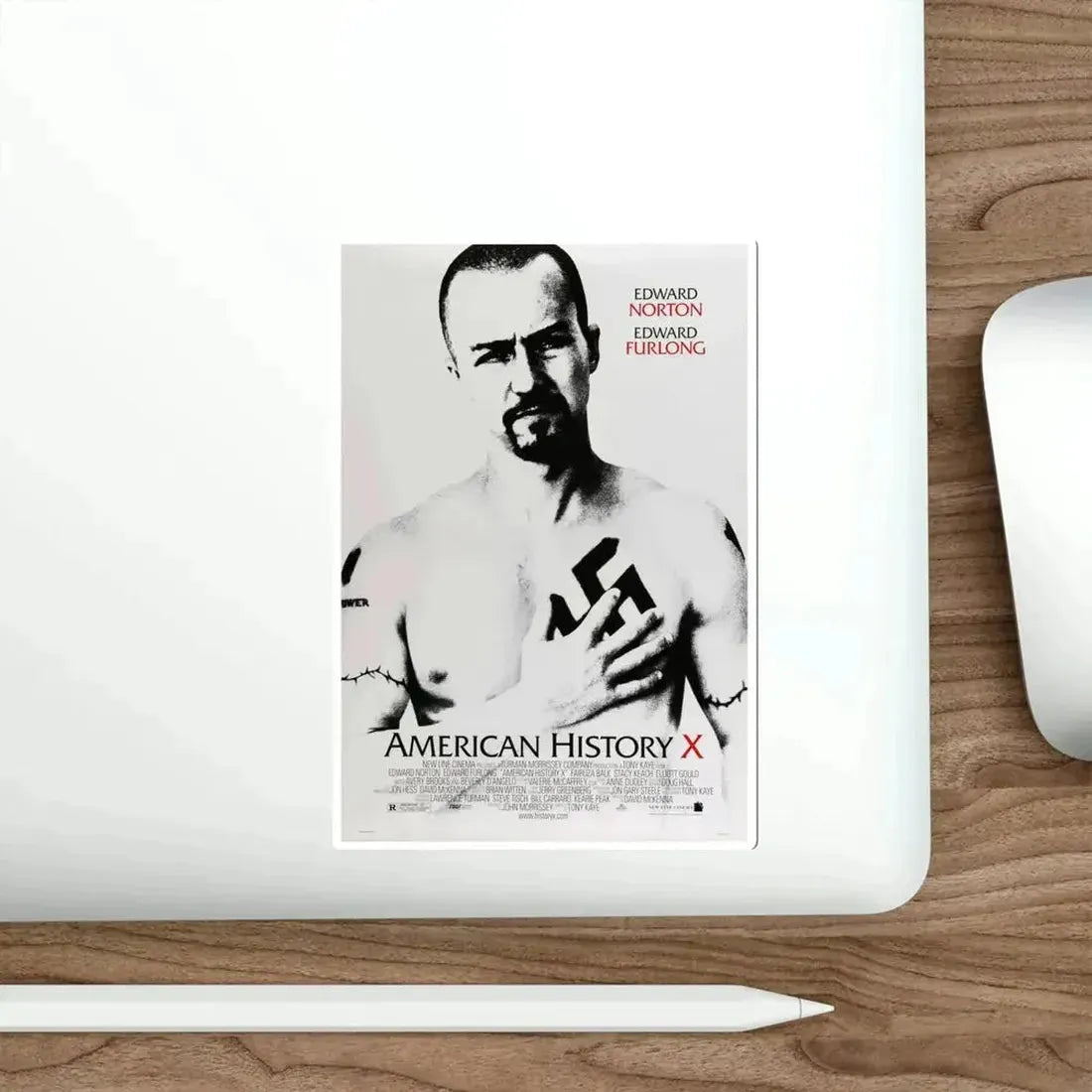 American History X 1998 Movie Poster STICKER Vinyl Die-Cut Decal - The Sticker Space