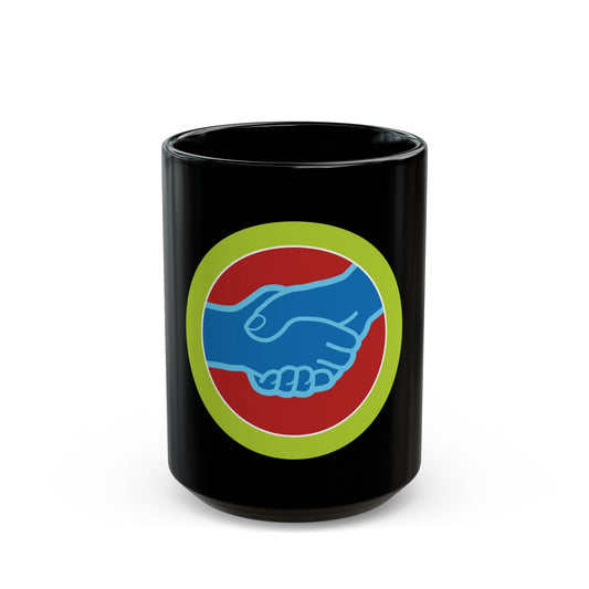 American Labor (Boy Scout Merit Badge) Black Coffee Mug-15oz-The Sticker Space