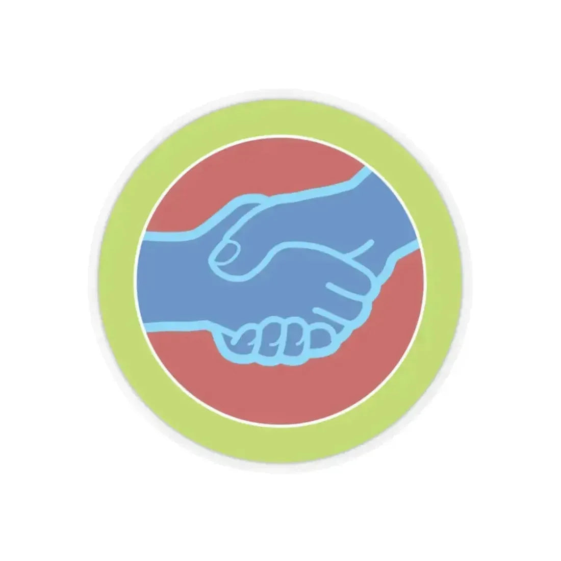 American Labor (Boy Scout Merit Badge) STICKER Vinyl Kiss-Cut Decal 2 Inch Transparent - The Sticker Space