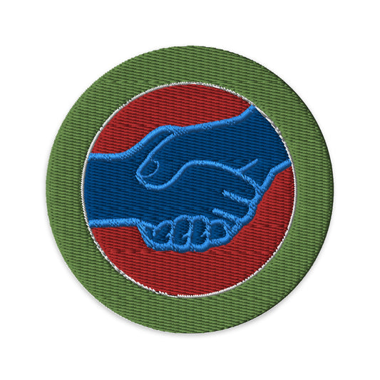 American Labor (Boy Scouts Merit Badge) Embroidered Patch-Black-The Sticker Space